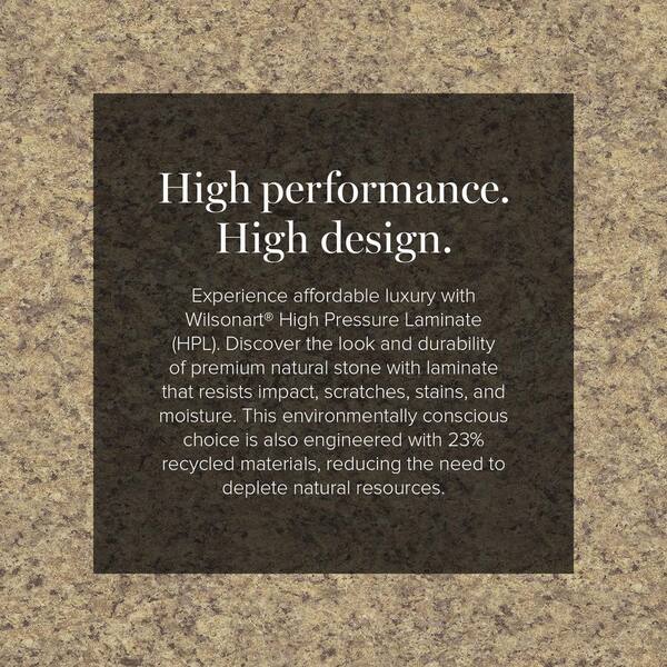 Wilsonart 5 ft. x 10 ft. Laminate Sheet in Milano Quartz with