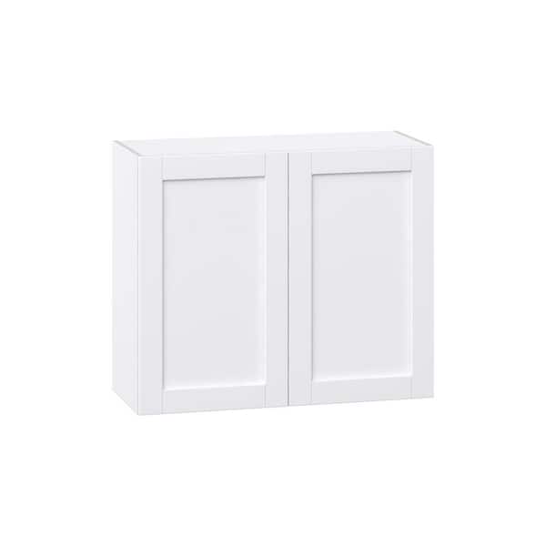 Milton 36 in. W x 14 in. D x 30 in. H Assembled Shaker Wall Kitchen Cabinet in Bright White