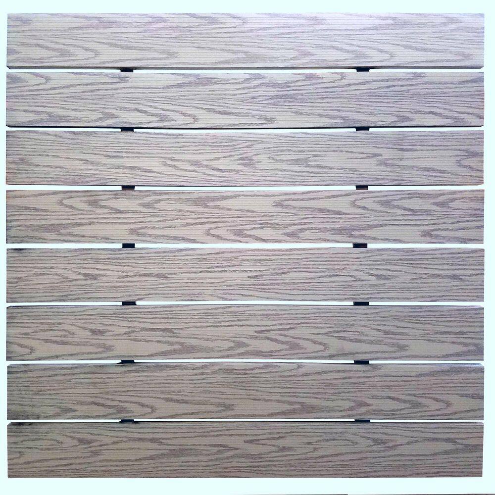Aluminum 4 ft. x 4 ft. Decking Section, Gray Wood Grain price history on PriceWatchPro
