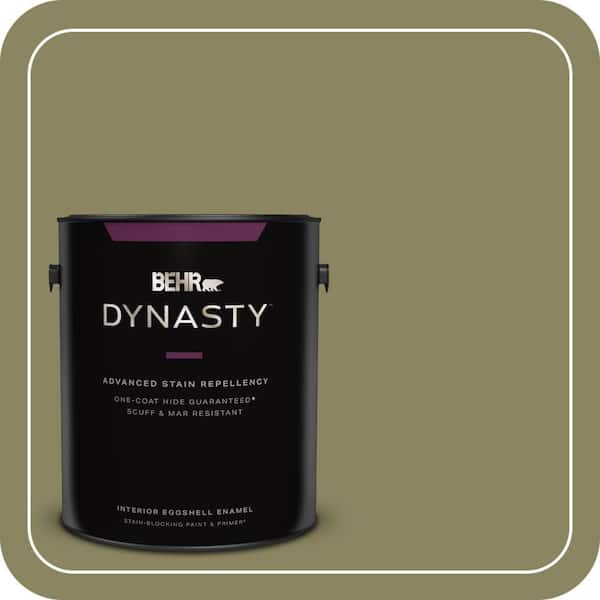 BEHR DYNASTY 1 gal. #S350-5 Green Scene One-Coat Hide Eggshell Enamel Interior Stain-Blocking Paint & Primer