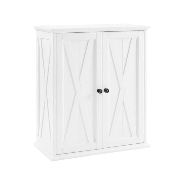 CROSLEY FURNITURE Clifton Distressed White Stackable Pantry