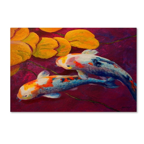 Trademark Fine Art 22 in. x 32 in. "Fish" by Marion Rose Printed Canvas Wall Art
