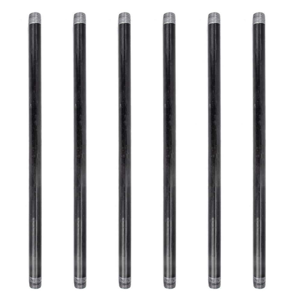 1/2 in. x 18 in. Black Industrial Steel Grey Plumbing Pipe (6-Pack) price history on PriceWatchPro