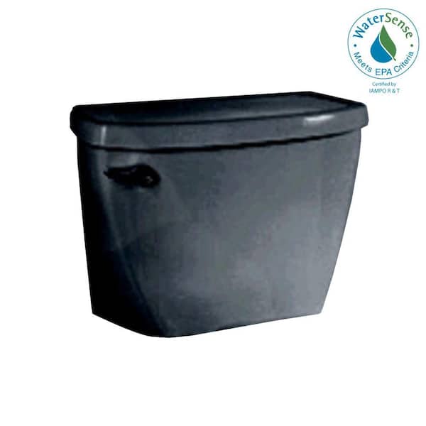 American Standard Yorkville FloWise Pressure-Assisted 1.1 GPF Toilet Tank Only in Black-DISCONTINUED