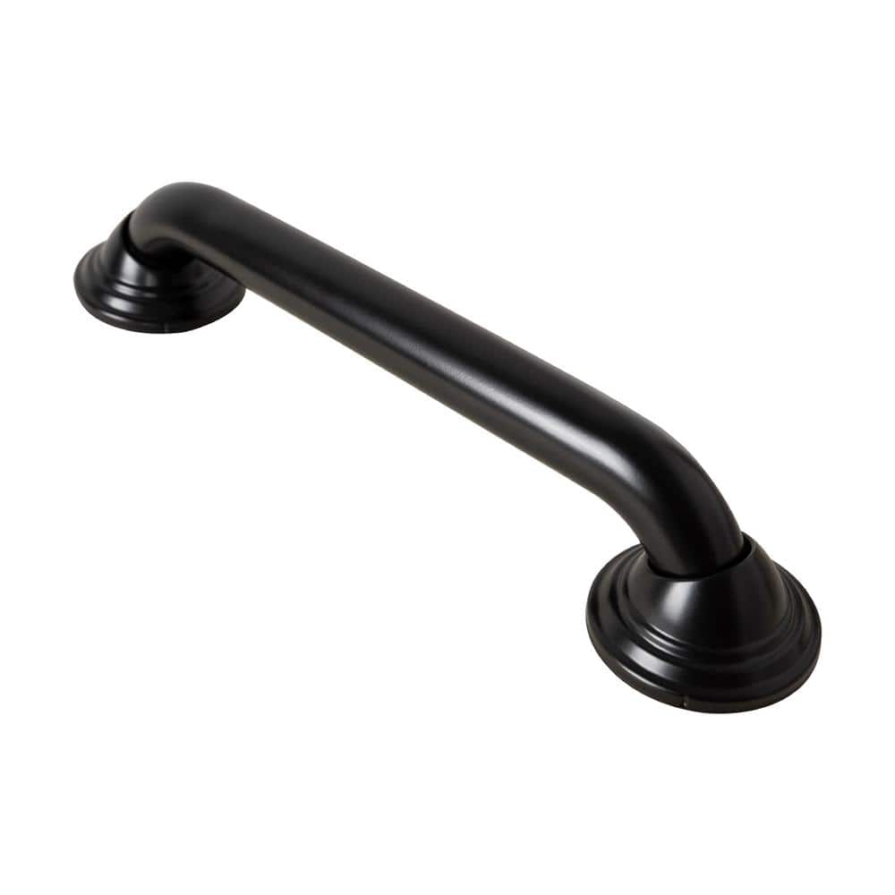 12" Black Stainless Steel Bathroom Safety Grab Bar