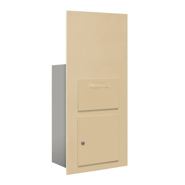 Salsbury Industries 3600 Series Collection Unit Sandstone USPS Front Loading for 48 in. 7 Door High 4B Plus Mailbox