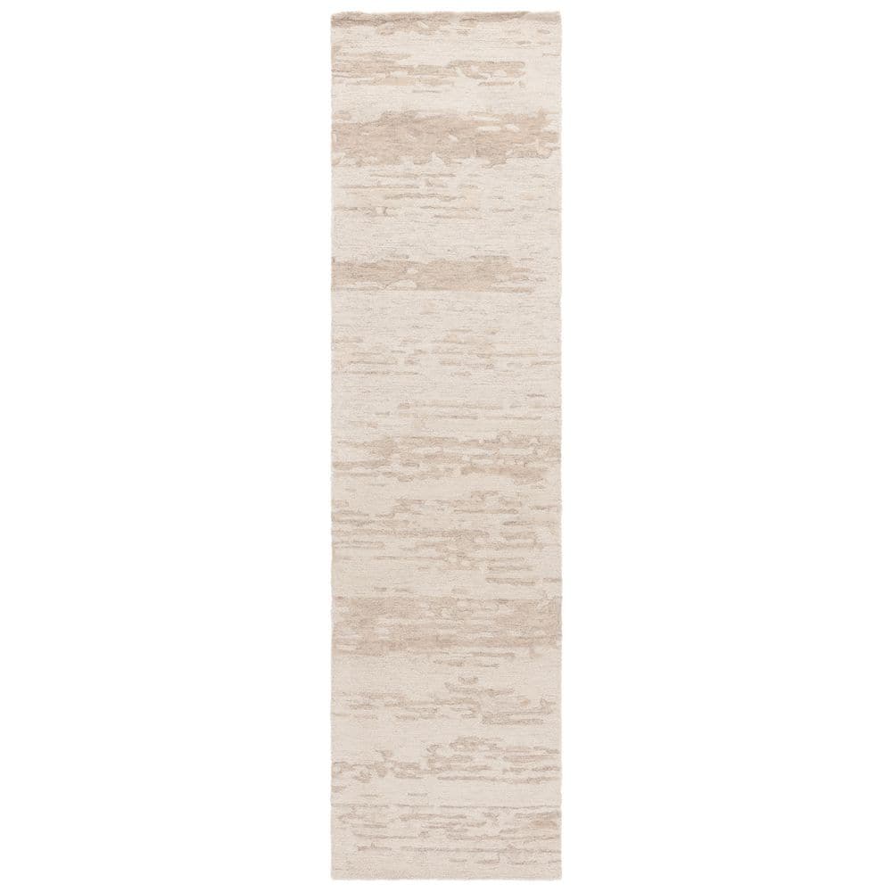 Ebony 2 ft. x 9 ft. Beige Abstract Faded Runner Rug price history on PriceWatchPro