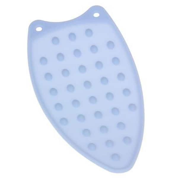 Silver Portable Ironing Pad with Silicone Iron Rest