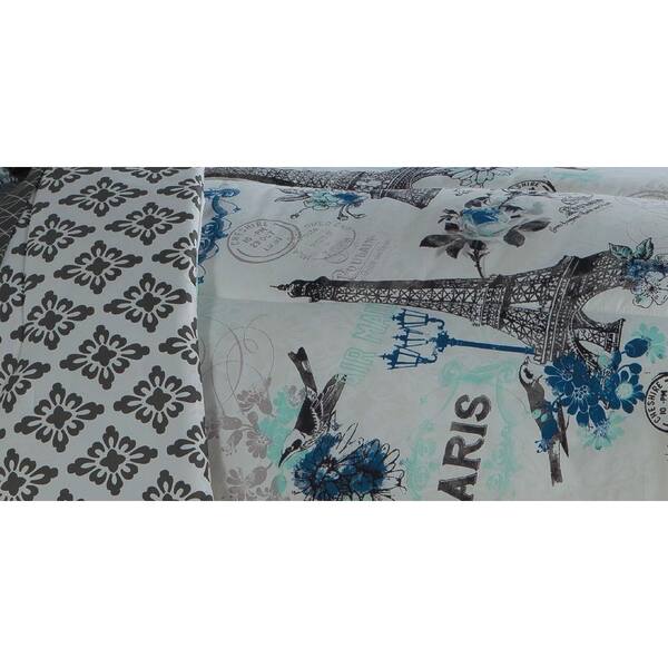 Blue Details about   Avondale Manor Cherie 6-piece Comforter Set Twin 