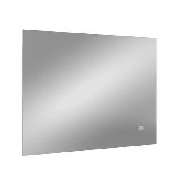 Dasya 23.62 in. W x 31.5 in. H Rectangular Frameless Defog 3 CCT Integrated LED Wall Bathroom Vanity Mirror