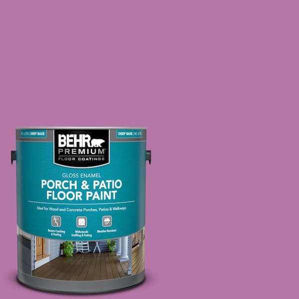 BEHR PREMIUM 1 gal. #P110-5A Eccentric Magenta Gloss Enamel Interior/Exterior Porch and Patio Floor Paint