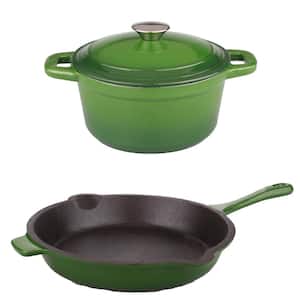Neo 3-Piece Cast Iron Cookware Set in Green