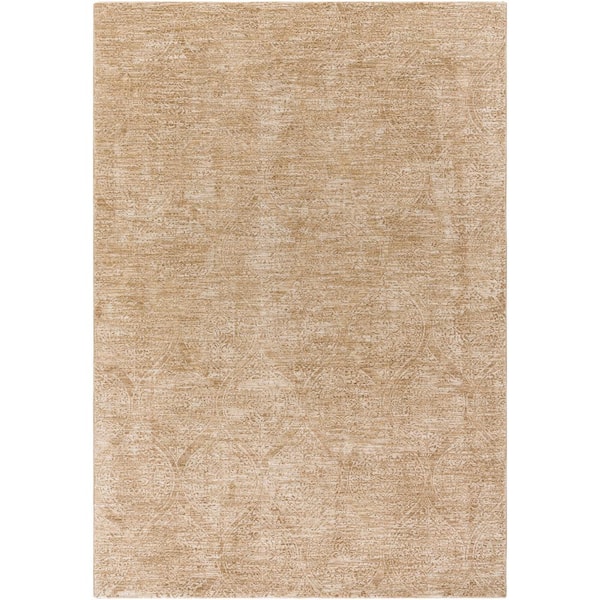 Masterpiece Brown/Natural 8' Round Solid Color Area Rug