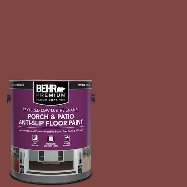 BEHR PREMIUM 1 gal. #ECC-15-3 Cherry Bark Textured Low-Lustre Enamel Interior/Exterior Porch and Patio Anti-Slip Floor Paint