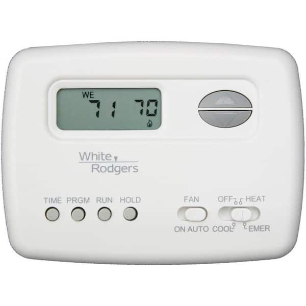 White-Rodgers 2 stage heating 1F37-408 White thermostat 