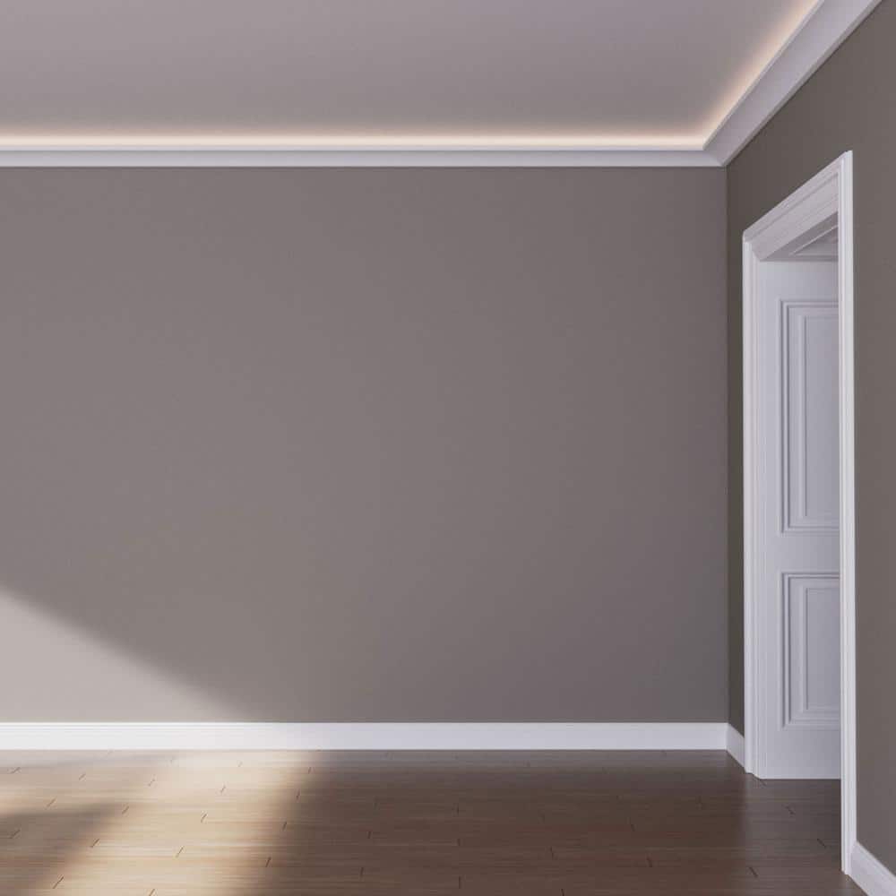Brett Primed Urethane Crown Moulding 94.5" Gray