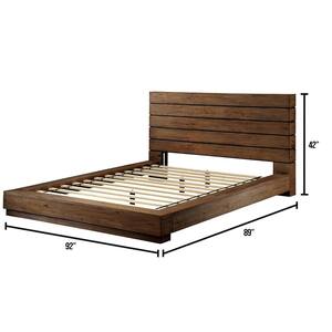 Coimbra 92 in. D Rustic Natural Tone Eastern King Bed