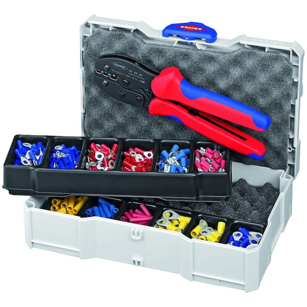 KNIPEX Crimping Kit (Crimping pliers and assortment of crimping cable connectors)