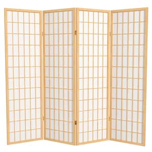 5 ft. Natural 4-Panel Room Divider
