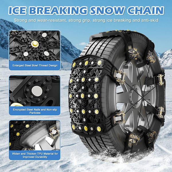 COCO BIRD High Carbon Steel Snow Chains For Cars, | Ubuy
