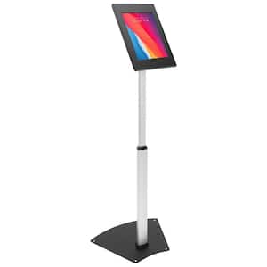 Anti-Theft Tablet Floor Stand with Height Adjustment, Lockable, Tamper-Proof Design for Security
