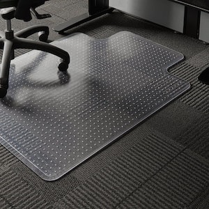 EverLife Chair Mat for Medium Pile Carpet, 36 in. x 48 in. with Lip, Clear