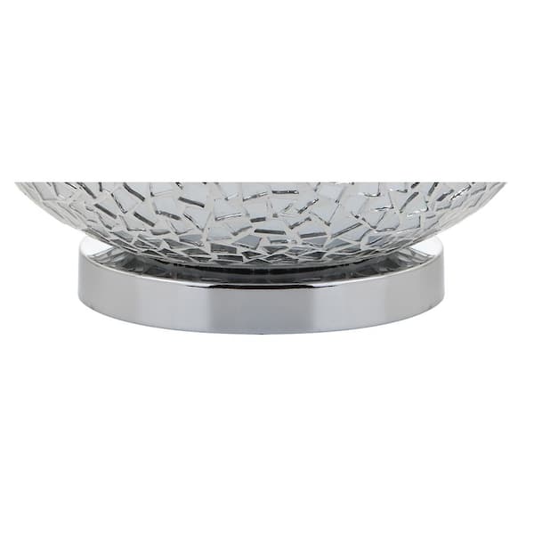 Silver Mirrored Mosaic Table Lamp, Mosaic Mirror Floor Lamp