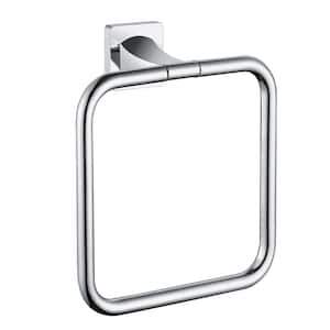 Wall Mounted Towel Ring in Stainless Steel Polished Chrome