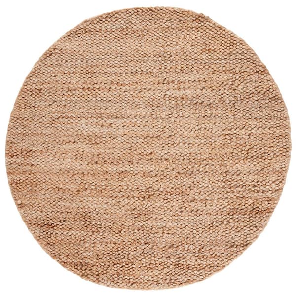 Natural Fiber 6 ft. x 6 ft. Natural Woven Marle Round Area Rug