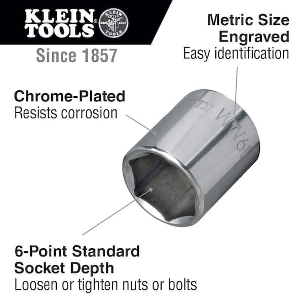 3/8 in. Drive 18 mm Metric 6-Point Socket