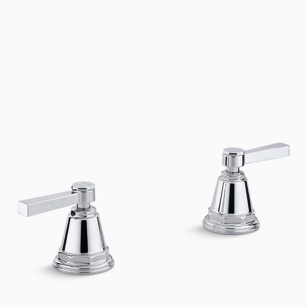 KOHLER Pinstripe Pure Deck-Mount Bath Faucet Handle Trim with Lever ...