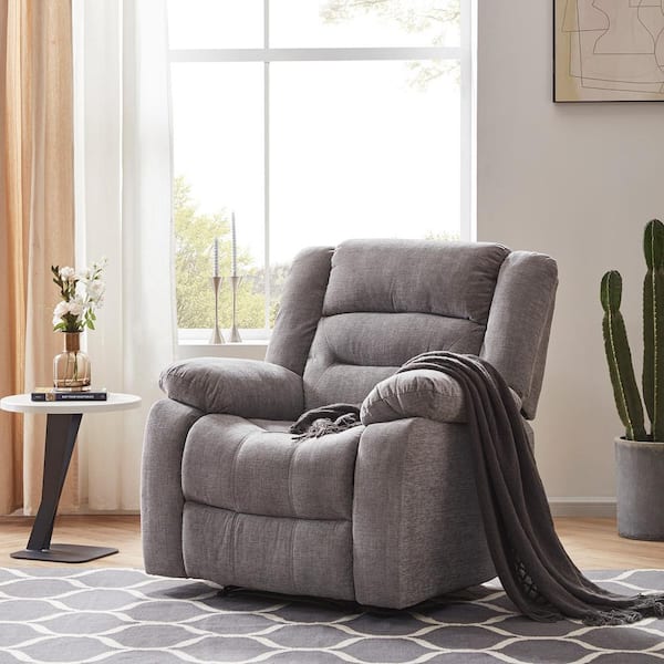 recliner grey accent chair