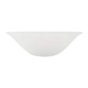 4-11/12 in. H x 15-5/8 in. Dia/Frosted Glass Shade For Torchiere Lamp, Swag Lamp and Pendant