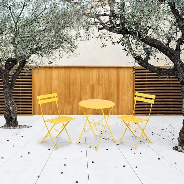 OLILAWN 3-Pieces Folding Outdoor Patio Furniture Set