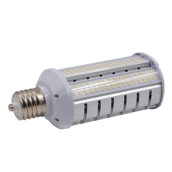 HALCO LIGHTING TECHNOLOGIES 175-Watt Equivalent 40-Watt Corn Cob ED17 LED Wall pack Horizontal Bypass Light Bulb Mog 120-277V Cool White 4000K 84027