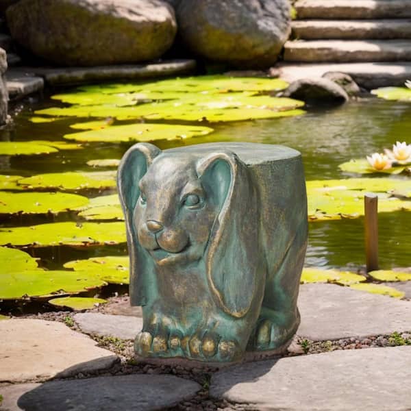 Rabbit Garden Stoo, Sculpture Outdoor Garden Statue Outdoor Sculpture Decorative Stool for Outdoor Garden Patio