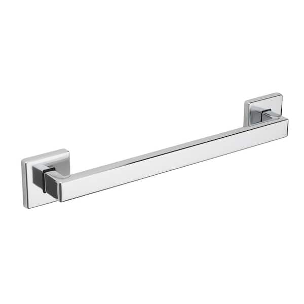 Glacier Bay 18 in. Soft Square Style Grab Bar in Chrome