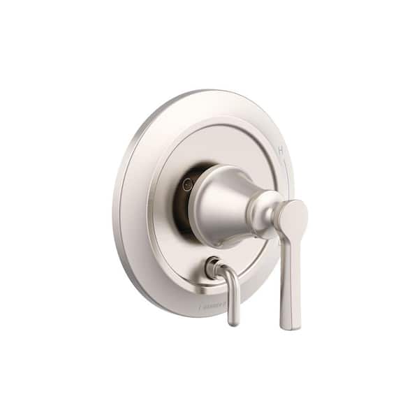Gerber Northerly 1-Handle Pressure Balance Trim Kit in Brushed Nickel with Diverter on Valve (Valve Not Included)