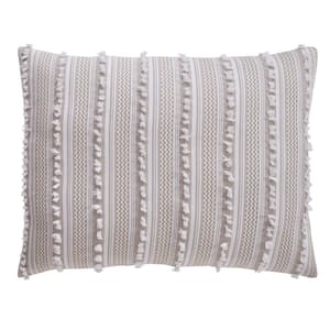 Angelique Comforter 3-Piece Taupe King 100% Tufted Unique Luxurious Soft Plush Chenille Comforter Set