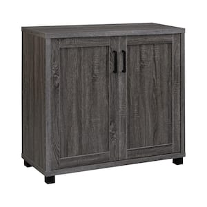 Weathered Grey Accent Cabinet with 2-Doors