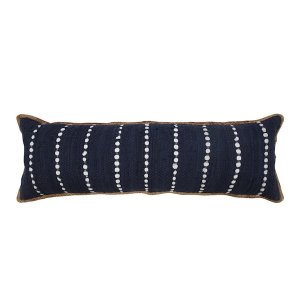 small navy throw pillow