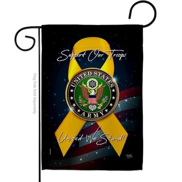 13 in. x 18.5 in. Support Army Garden Flag Double-Sided Armed Forces Decorative Vertical Flags