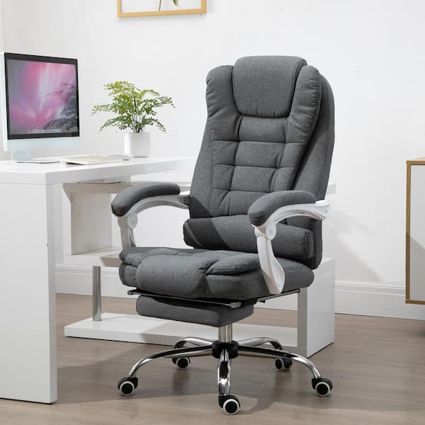 Ergonomic Office Chair, Reclining High Back Mesh Chair, Computer Desk Chair,  Swivel Rolling Home Task Chair with Lumbar Support Pillow, Adjustable  Headrest, Retractable Footrest and Padded Armrests 