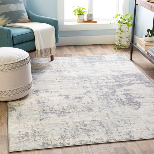 Utari Silver Gray 8 ft. Round Indoor Area Rug