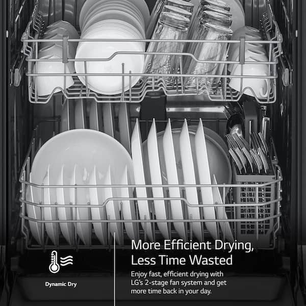 LG 24 Built-In Dishwasher with 2rd Rack in Stainless Steel