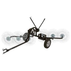 55 in. Steel Tow Behind Acreage Rake with Pin Style Hitch
