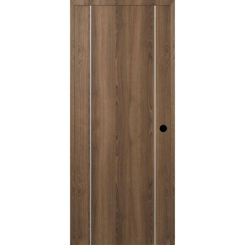 Optima 2U DIY-Friendly 36 in. x 84 in. Left-Hand Solid Core Pecan Nutwood Composite Single Prehung Interior Door price history on PriceWatchPro