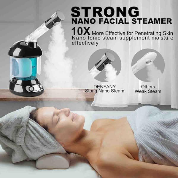 Anqtovp Nano Ionic Facial Steamer with Extendable 360° Rotating