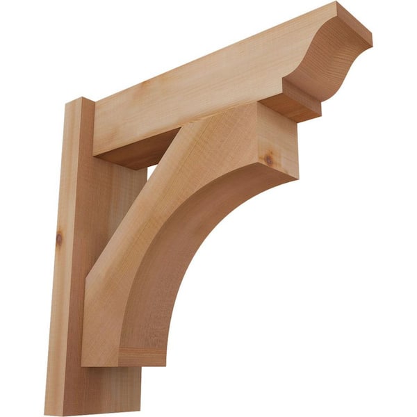 Ekena Millwork 6 in. x 18 in. x 18 in. Western Red Cedar Westlake Traditional Smooth Outlooker