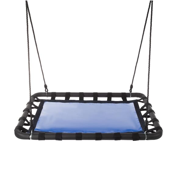 Hey! Play! 40 in. L x 30 in. W Platform Swing with Adjustable Rope